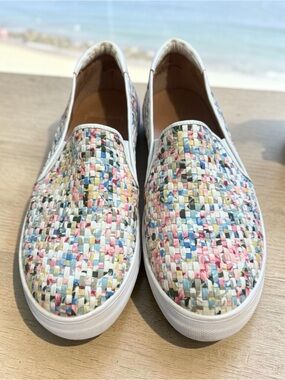Caslon Multi Color Woven Slip-On Women’s Sz 10 Casual Comfort